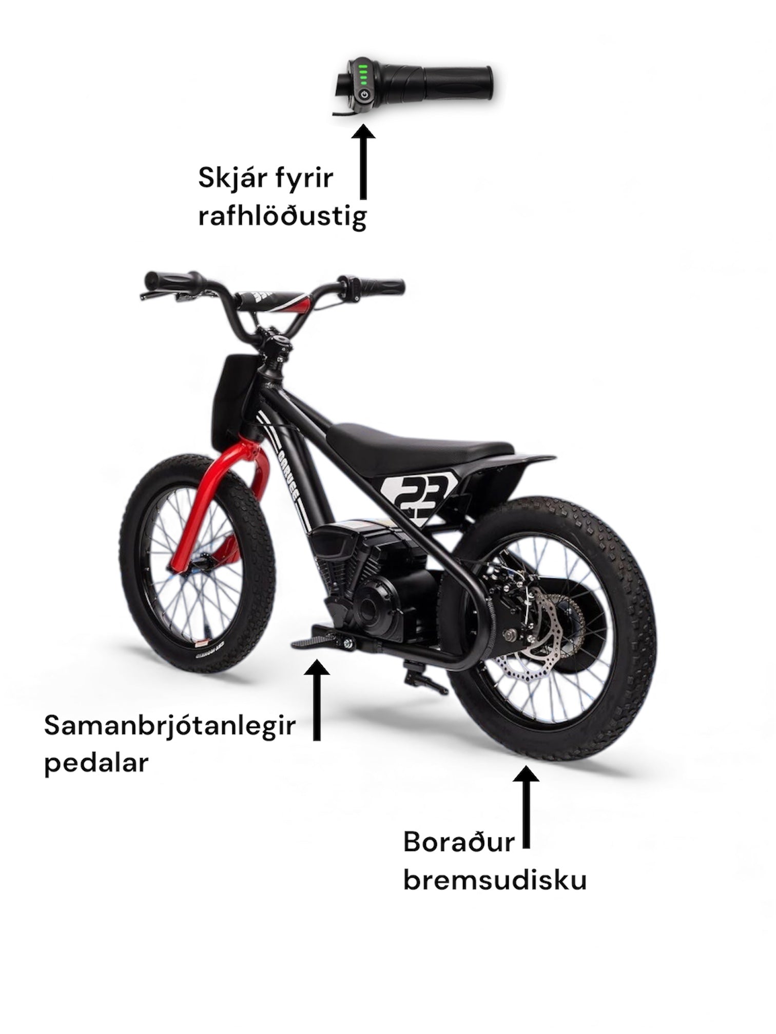 Rafmagnshjól jafnvægishjól 250W Brushless Motor 24V götu/torfæru !