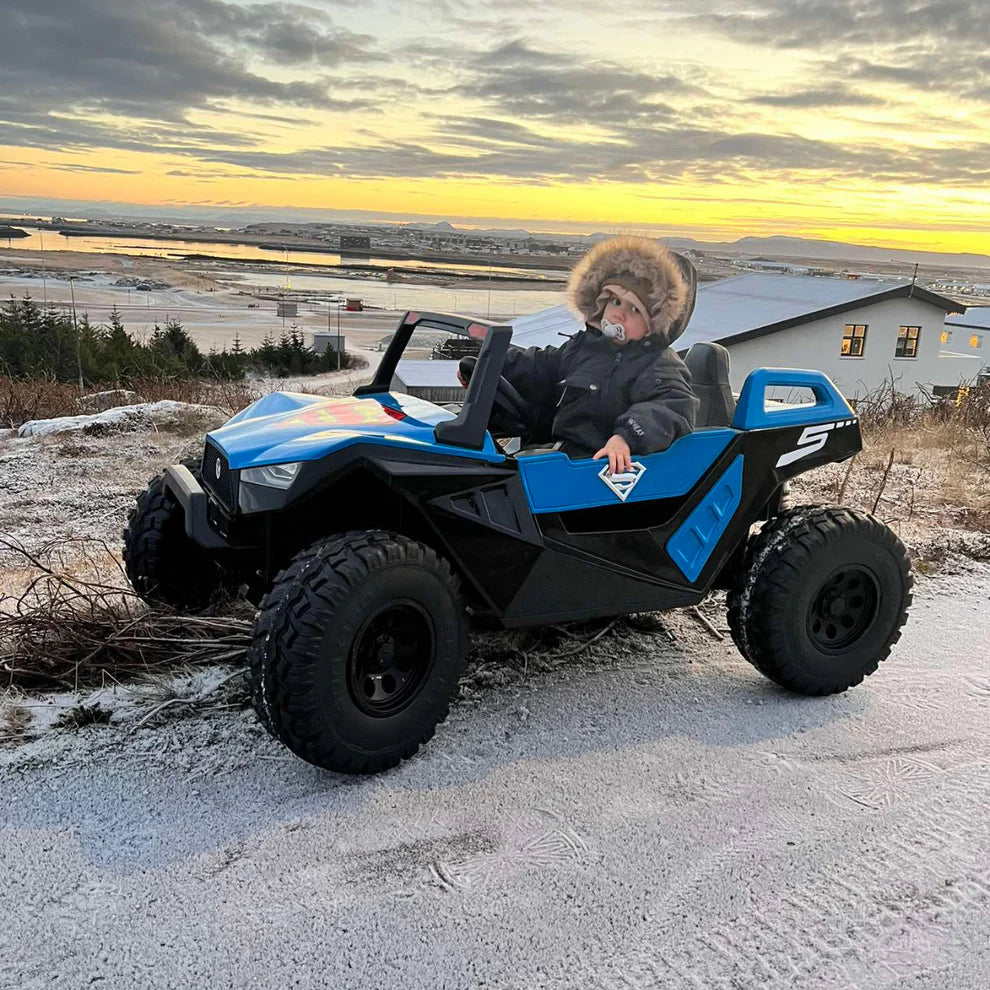 24v CHALLENGER XL 4x4 BUGGY / EVO GÚMMIDEKK Rauður