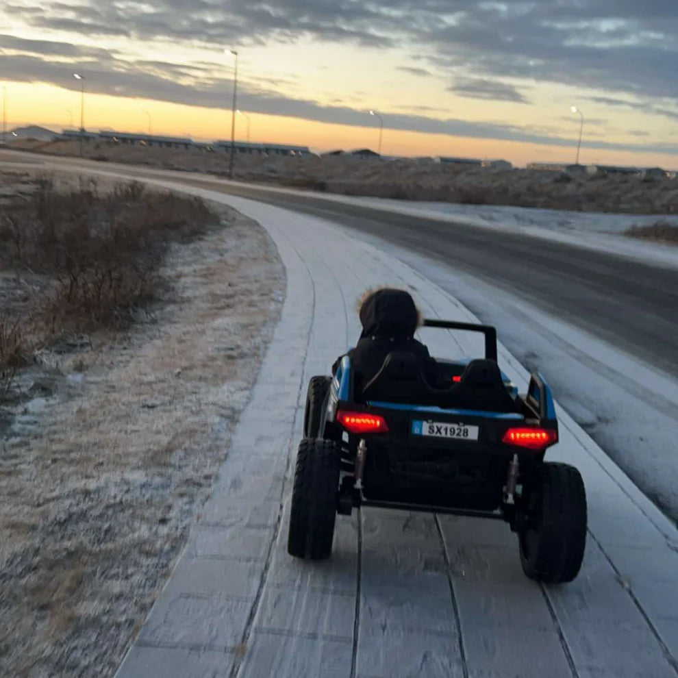 24v CHALLENGER XL 4x4 BUGGY / EVO GÚMMIDEKK Rauður