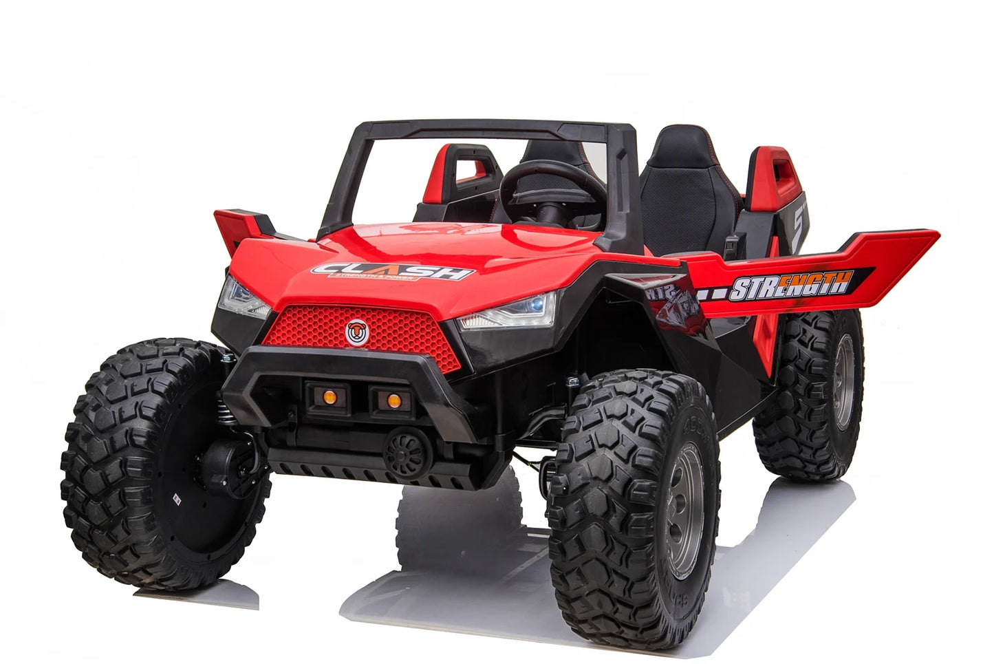 24v CHALLENGER XL 4x4 BUGGY / EVO GÚMMIDEKK Rauður