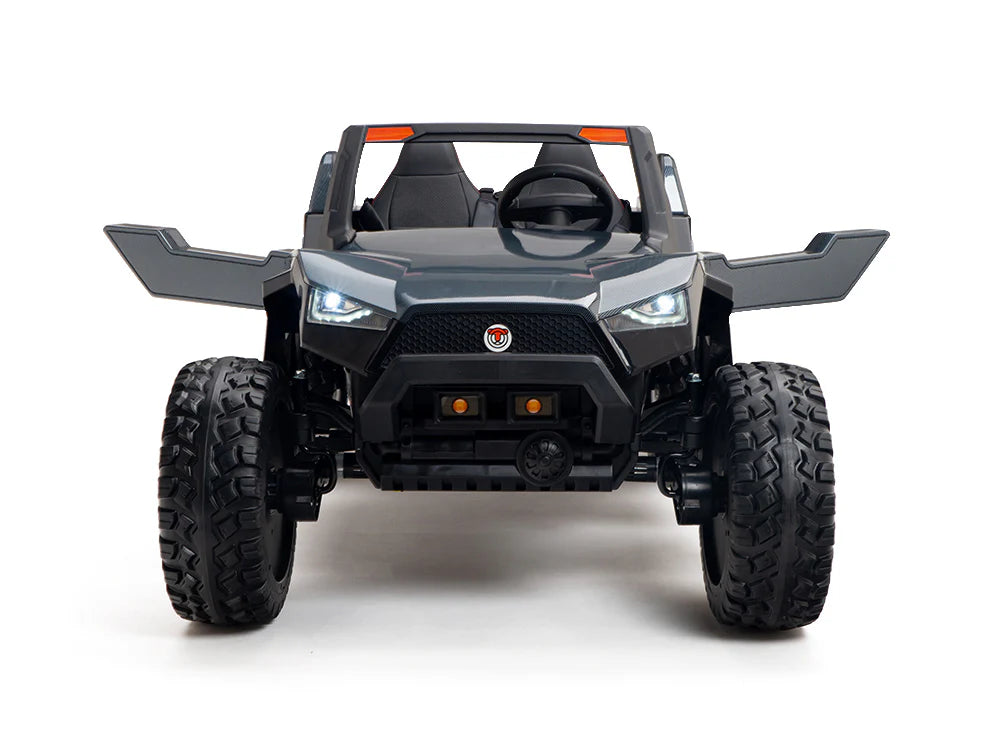 24v CHALLENGER XL 4x4 BUGGY / EVO GÚMMIDEKK Svartur